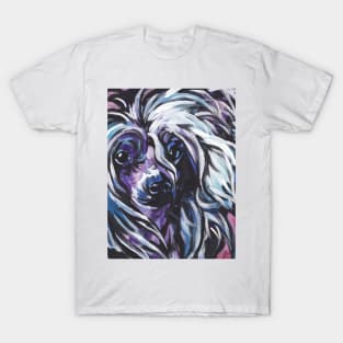 Chinese Crested Dog Bright colorful pop dog art T-Shirt